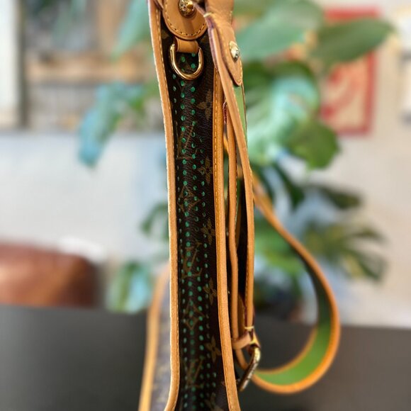Louis Vuitton Green Perforated Musette Shoulder Bag - Picture 7 of 16